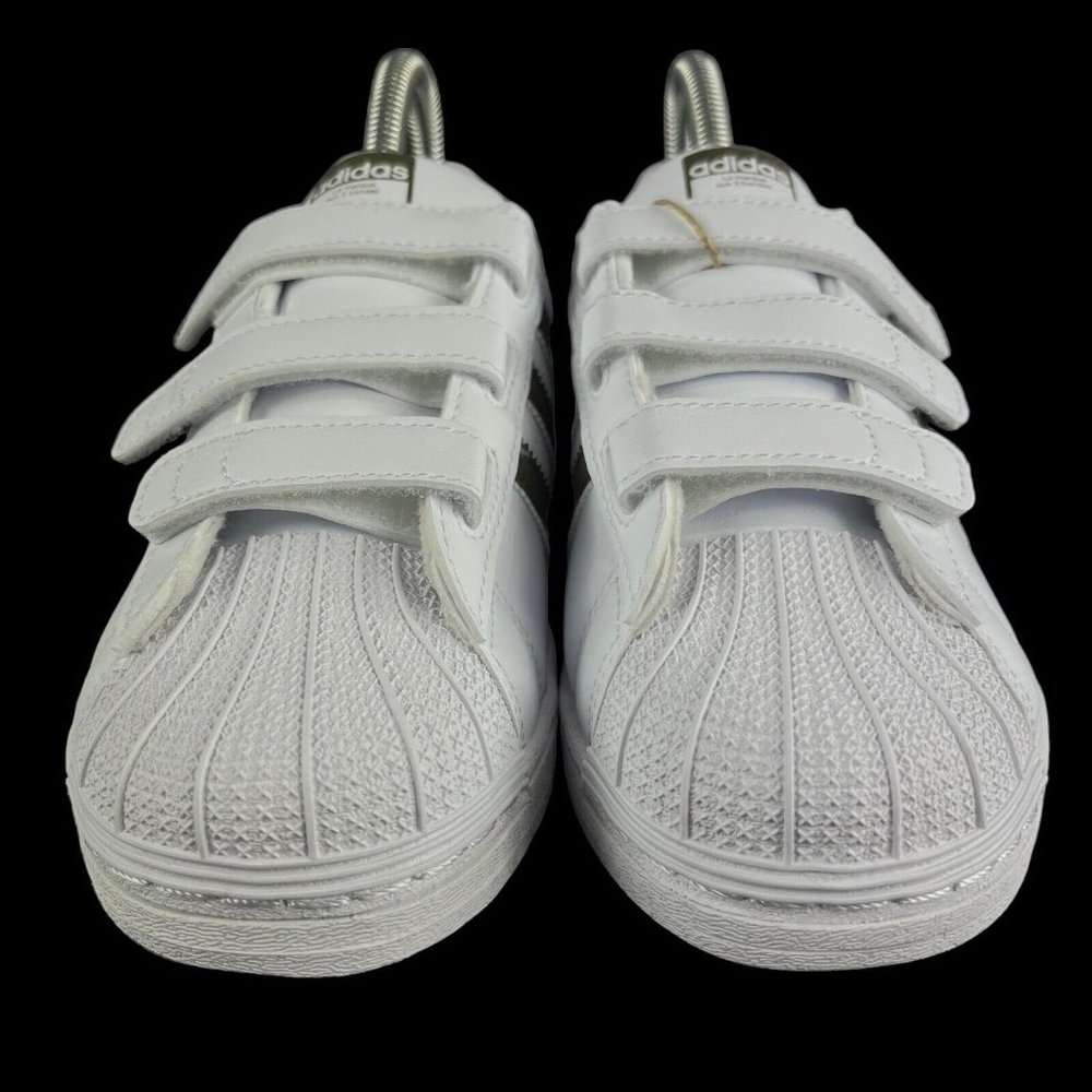 Adidas Superstar CF C White Olive Camo Shoes HQ4285 Youth Sizes 11 - 3 - Picture 2 of 9